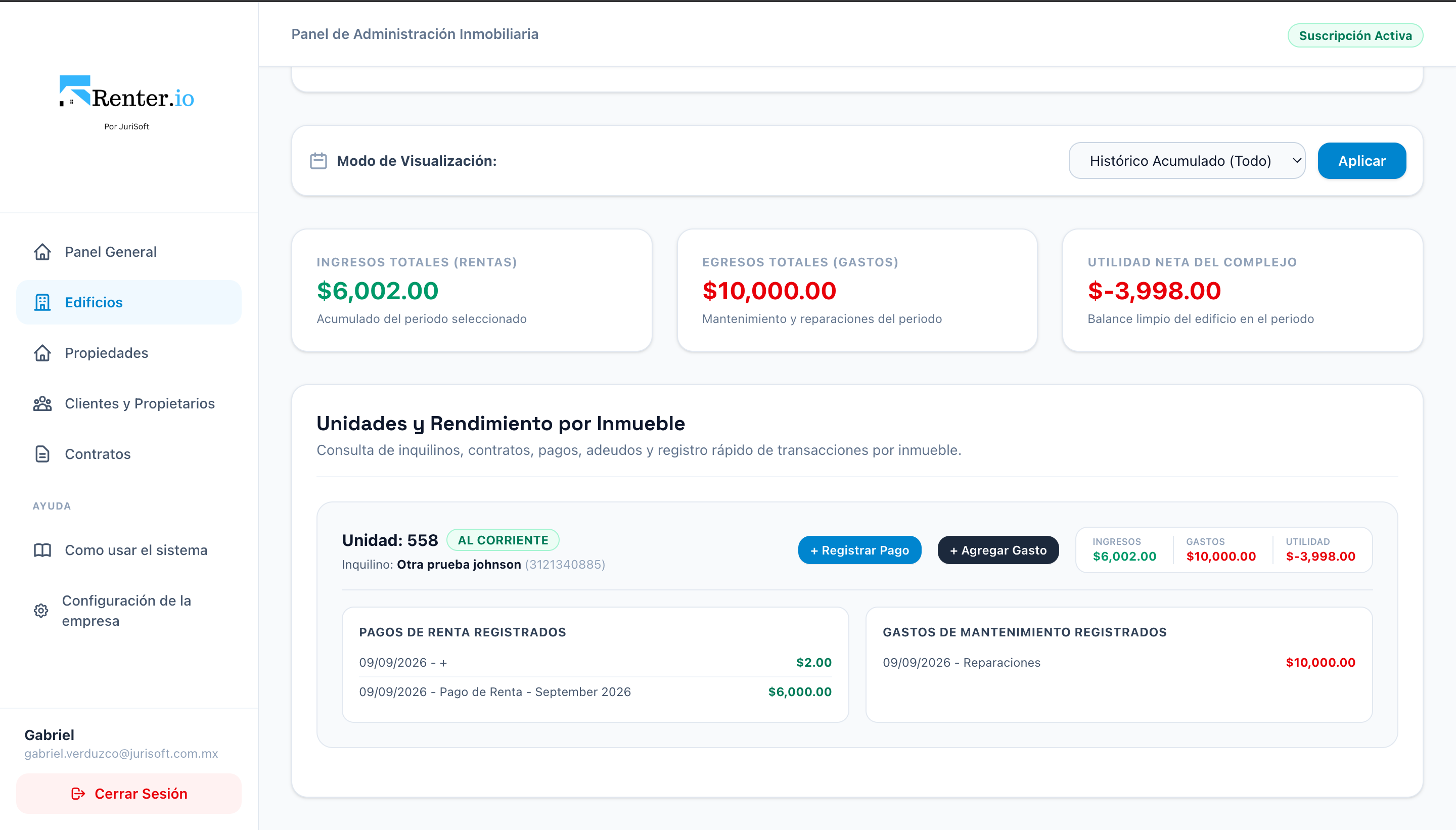 Dashboard Inmobiliario